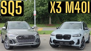 2024 BMW X3 M40i VS 2024 Audi SQ5 [upl. by Lamiv887]