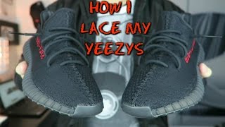 How I Lace My Yeezy 350 V2 [upl. by Cailly]