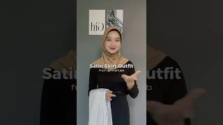 Satin Skirt Outfit  zlfahusna satinskirt ootdhijab [upl. by Nnaeus]