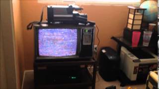 footage from my 4 vintage VHS camcorders Using vintage Zenith TV [upl. by Trela]