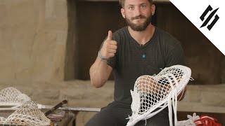 Adam Ghitelman Strings Up Grizzly 1x Goalie Lacrosse Mesh  StringKing [upl. by Sayer]