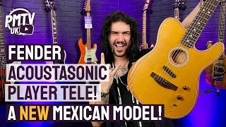 Fender Acoustasonic Player Telecaster  The New Mexican Made Acoustic Electric Hybrid Tele [upl. by Kennard980]