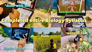 Winding up BIOLOGY SYLLABUS for NEET 2025📚✅ studying refreshing and more 🕊️ study explore [upl. by Sherar]