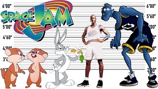 Space Jam Size Comparison  Biggest Characters of Space Jam Movie [upl. by Dloreh]