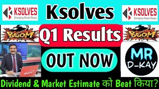 ksolves Q1 results 2025  ksolves share latest news  ksolves share  ksolves share target news [upl. by Ongun313]