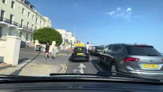 POV Driving Along Brighton Seafront on a Hot Day  4K Brighton Seafront HotWeather POVDrive [upl. by Enyrb]