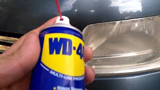 WD40 sprey ile gerçekten araba farı temizlenir mi [upl. by Bastian295]