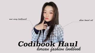 TRYON HAUL CODIBOOK  korean fashion lookbook  tryon video [upl. by Zamora]