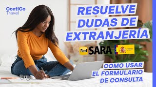 CÓMO utilizar RED SARA para CONSULTAS e INCIDENCIAS de EXTRANJERÍA en ESPAÑA 🇪🇸 [upl. by Bulley813]