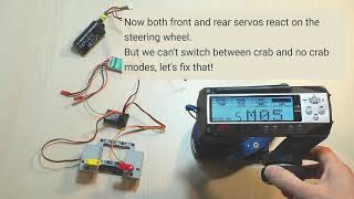 Setting up 4WS 4 wheels steering on FlySky GT3C with alternative firmware by semerad [upl. by Irrab]