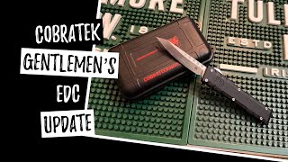 February 2022 EDC Update Cobratek Gentlemen’s OTF knife review [upl. by Coats147]