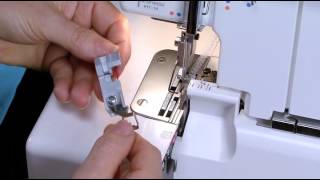 Use a Serger to stablize a seam to prevent stretching [upl. by Launame]