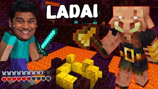 BASTION ME LADAI KARNE CHALA GAYA 😱 Minecraft Hardcore Part 10 [upl. by Sansone]