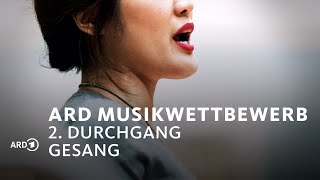 LIVE 2 Durchgang Gesang 2 Tag  ARDMusikwettbewerb [upl. by Airak]