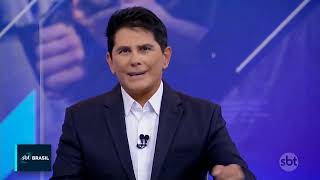 SBT BR e novo SBT Brasil com Cesar Filho com trilha antiga do Jornal Nacional e outros 12032024 [upl. by Ronna]