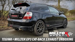 Product Unboxing Tegiwa X Milltek Sport Catback Exhaust System For Honda Civic Type R EP3 [upl. by Fusuy]