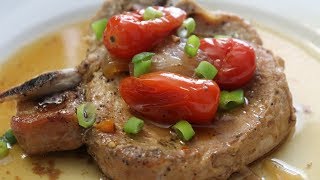 How to Make Pork Chop Tiniim Simmered Pork Chop Filipino Slow Cooker Meals [upl. by Hameean214]