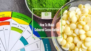 How To Make Coloured Cocoa Butter [upl. by Arabeila]