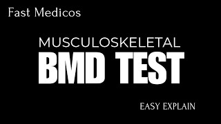 BMD Test Bone mineral Density  Musculoskeletal Lab Test [upl. by Fairfield281]