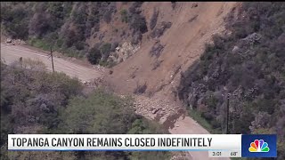 Topanga Canyon remains closed indefinitely [upl. by Deden]