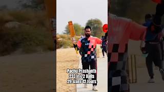 ഡബിൾ സെഞ്ച്വറിയുമായി പാച്ചു🔥🔥🔥 Pachu Prashanth Double Century in Hard Tennis Ball Cricket [upl. by Artiek]