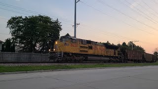 UP 8630 Pulling Second Cut of Empties from Edgewater 1032024 [upl. by Gilberta]