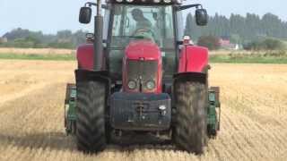 MF 6499 on wheat stubble subsoiling 26082013 [upl. by Ogden641]