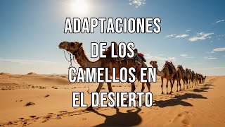 Adaptaciones de los camellos en el desierto camellos desierto adaptaciones naturaleza evolucion [upl. by Ardnohsed]