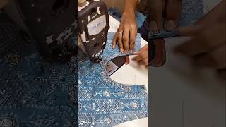 Hand work neck 🧣 sewing machine stitching short video sewing machine stitching viral [upl. by Anaela]