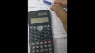 How to solve quadratic equation by using Casio fx 991MS calculator [upl. by Enahpets312]