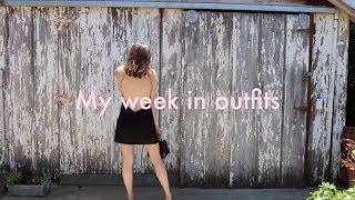 My Week in Outfits  vacay edition [upl. by Mahan]