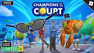 How To Get LOBSTER SHOULDER PET And US OPEN RACKET SHADES In US Open Champions of Court [upl. by Aivun974]