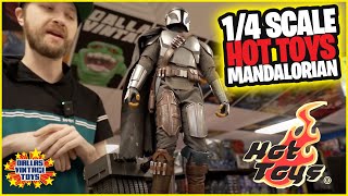 REVIEW Hot Toys Star Wars Mandalorian And Grogu Deluxe 14 Scale Figure Set QS017 [upl. by Riley]