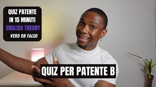 SCHEDA ESAME QUIZ PATENTE B 20222023 ENGLISH THEORY  PART 10 [upl. by Athalla]