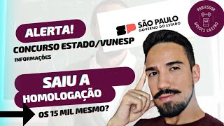 Concurso do Estado SP de professores PEB 2 Saiu a homologação [upl. by Asek904]