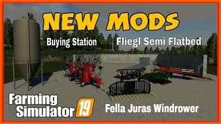 fs19 new mods buying stationsilage fork fliegl sds 350 trailer [upl. by Fuhrman114]