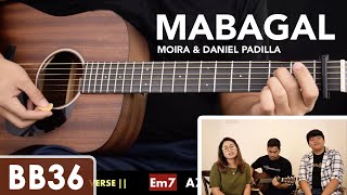 Mabagal  Daniel Padilla amp Moira dela Torre Guitar Tutorial [upl. by Ardeen]