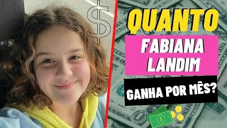 QUANTO Fabiana Landim GANHA POR MÊS [upl. by Zerelda]