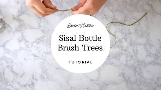 Sisal Bottle Brush Tree Tutorial [upl. by Lesley]