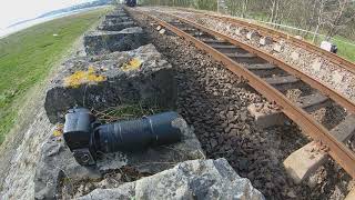 Grange over Sands Train DerailmentCrash 240324 [upl. by Einahets730]