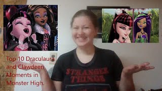 Top 10 Draculaura and Clawdeen Moments in Monster High Vlogoween Day 27 [upl. by Siramad]