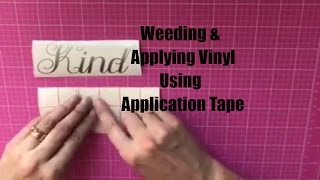 How to Weed and Apply Vinyl Using Transfer Tape  Decals Made With Cricut Explore or Silhouette [upl. by Deutsch]