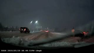 Snow in May 2019 Driving in Colorado Springs May Snow Dash [upl. by Aleina]