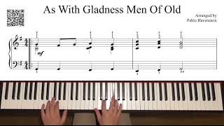 As With Gladness Men Of Old  Intermediate Piano Arr No 2  2750pts [upl. by Oinotnaesoj]