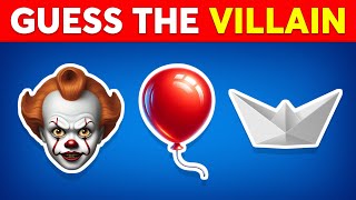 Guess the VILLAIN by Emoji 🤡 Movie Quiz [upl. by Mossolb]