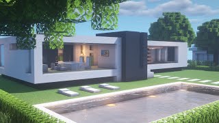 Minecraft Tutorial  Modern House  Gracium  Modern City 2 [upl. by Akins]