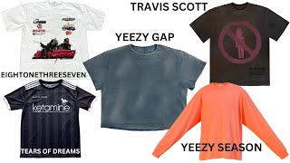 TShirts Yeezy Gap Yeezy Season Travis Scott Merch amp More [upl. by Macrae]