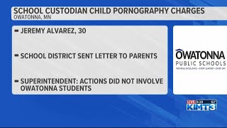 Owatonna school custodian faces multiple child pornography charges [upl. by Ennyroc403]