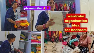 wardrobe organisation idea for bedroom 👍annapurnasvlog7391 🙏❤️🌹 [upl. by Fredie]