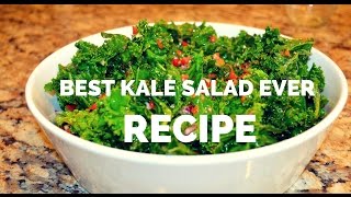 Raw Kale Salad Recipe  Best Kale Salad Ever [upl. by Luanni]